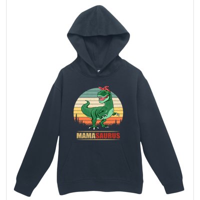 Mamasaurus T Rex Dinosaur Funny Mama Saurus Family Matching Funny Gift Urban Pullover Hoodie