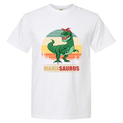 Mamasaurus T Rex Dinosaur Funny Mama Saurus Family Matching Funny Gift Garment-Dyed Heavyweight T-Shirt