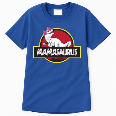 Mamasaurus T Rex Dinosaur Funny Mama Saurus Gift Tall T-Shirt