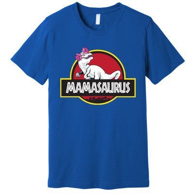 Mamasaurus T Rex Dinosaur Funny Mama Saurus Gift Premium T-Shirt