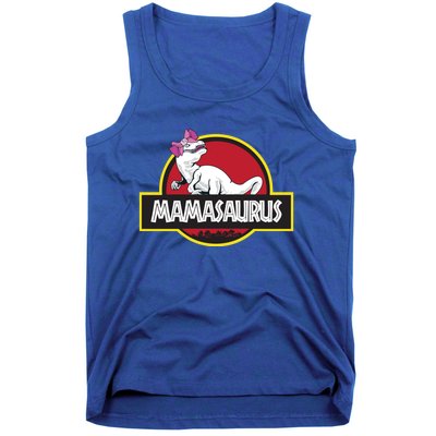 Mamasaurus T Rex Dinosaur Funny Mama Saurus Gift Tank Top