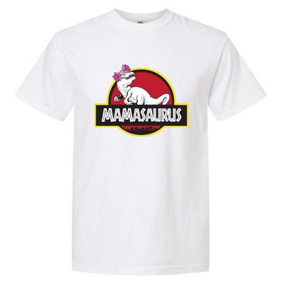 Mamasaurus T Rex Dinosaur Funny Mama Saurus Gift Garment-Dyed Heavyweight T-Shirt