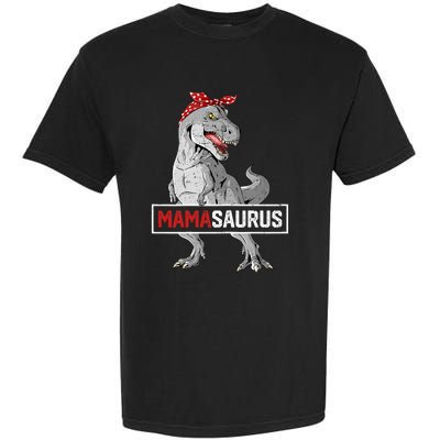 Mamasaurus T Rex Birthday Dinosaur Mommy Family Matching Garment-Dyed Heavyweight T-Shirt