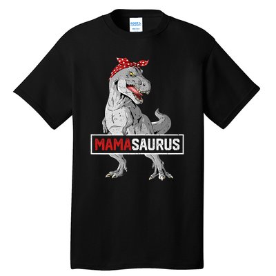 Mamasaurus T Rex Birthday Dinosaur Mommy Family Matching Tall T-Shirt