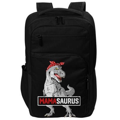 Mamasaurus T Rex Birthday Dinosaur Mommy Family Matching Impact Tech Backpack