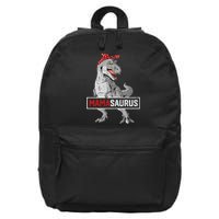 Mamasaurus T Rex Birthday Dinosaur Mommy Family Matching 16 in Basic Backpack