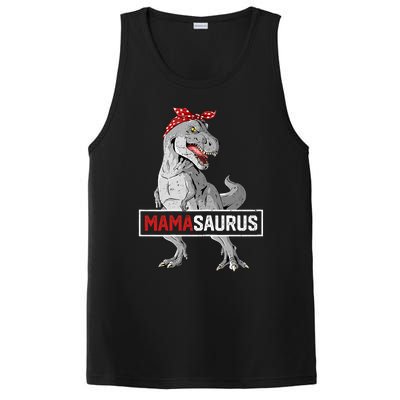 Mamasaurus T Rex Birthday Dinosaur Mommy Family Matching PosiCharge Competitor Tank