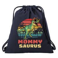 Mommysaurus T Rex Dinosaur Mamasaurus Wo Mommy Saurus Drawstring Bag