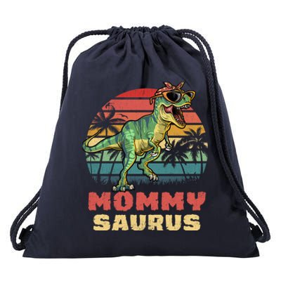 Mommysaurus T Rex Dinosaur Mamasaurus Wo Mommy Saurus Drawstring Bag