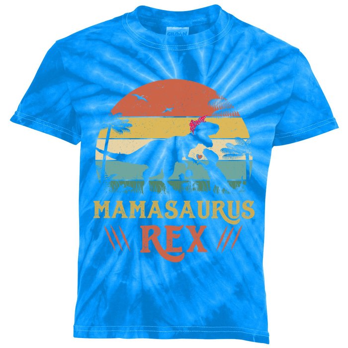 Mamasaurus T Rex Dinosaur Lover MotherS Day Gift Vintage Gift Kids Tie-Dye T-Shirt