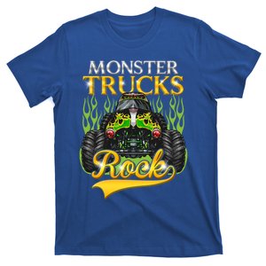 Monster Trucks Rock Halloween Trucker Cool Truck Driver Gift T-Shirt