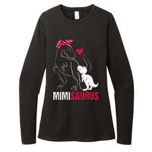 Mimisaurus T Rex Dinosaur Mimi Saurus Family Matching Womens CVC Long Sleeve Shirt