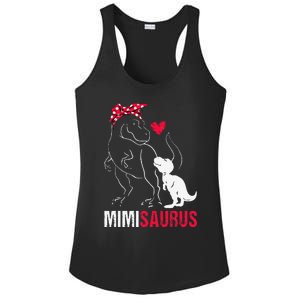 Mimisaurus T Rex Dinosaur Mimi Saurus Family Matching Ladies PosiCharge Competitor Racerback Tank