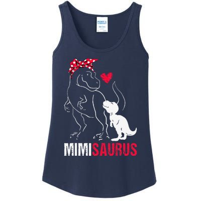 Mimisaurus T Rex Dinosaur Mimi Saurus Family Matching Ladies Essential Tank