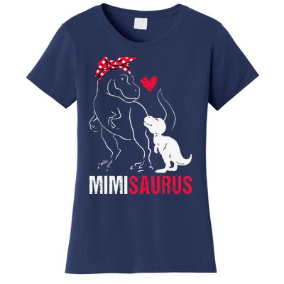 Mimisaurus T Rex Dinosaur Mimi Saurus Family Matching Women's T-Shirt