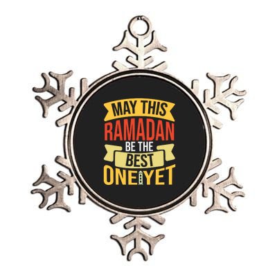 May This Ramadan Be The Best One Yet Ramadan Gift Ramadan Kareem Metallic Star Ornament