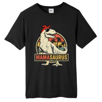 Mamasaurus T Rex Dinosaur Mama Saurus Family Matching Gift Tall Fusion ChromaSoft Performance T-Shirt