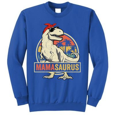 Mamasaurus T Rex Dinosaur Mama Saurus Family Matching Gift Sweatshirt