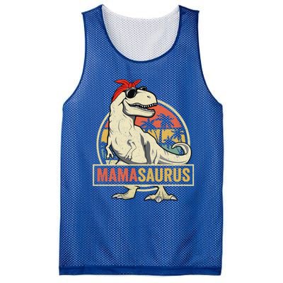 Mamasaurus T Rex Dinosaur Mama Saurus Family Matching Gift Mesh Reversible Basketball Jersey Tank