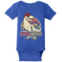 Mamasaurus T Rex Dinosaur Mama Saurus Family Matching Gift Baby Bodysuit