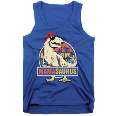 Mamasaurus T Rex Dinosaur Mama Saurus Family Matching Gift Tank Top