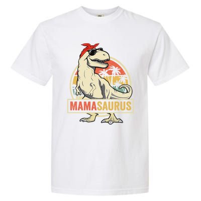 Mamasaurus T Rex Dinosaur Mama Saurus Family Matching Gift Garment-Dyed Heavyweight T-Shirt