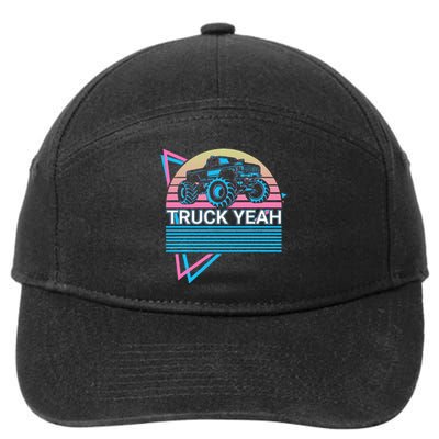 Monster Truck Retro Truck Yeah 7-Panel Snapback Hat