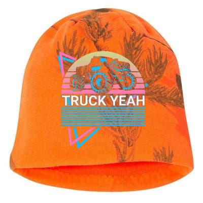 Monster Truck Retro Truck Yeah Kati - Camo Knit Beanie