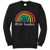 Music Teacher Rainbow Its A Good Day To Teach Tiny Musicians Tall Sweatshirt