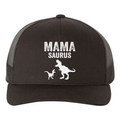 Mamasaurus T Rex Dinosaur Funny Mama Saurus Family Matching Long Sleeve Yupoong Adult 5-Panel Trucker Hat