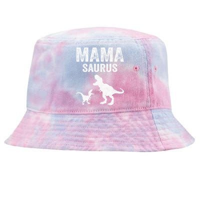 Mamasaurus T Rex Dinosaur Funny Mama Saurus Family Matching Long Sleeve Tie-Dyed Bucket Hat