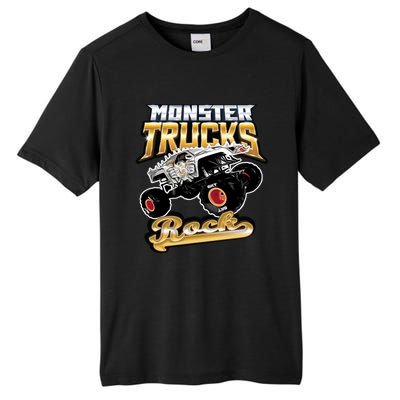 Monster Trucks Rock Funny Gift Tall Fusion ChromaSoft Performance T-Shirt