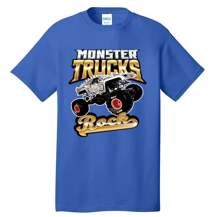 Monster Trucks Rock Funny Gift Tall T-Shirt