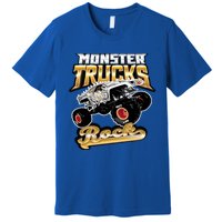 Monster Trucks Rock Funny Gift Premium T-Shirt