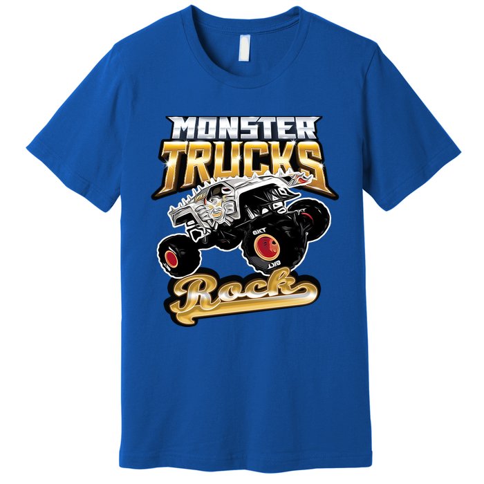 Monster Trucks Rock Funny Gift Premium T-Shirt