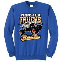 Monster Trucks Rock Funny Gift Tall Sweatshirt