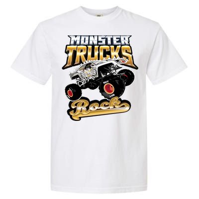 Monster Trucks Rock Funny Gift Garment-Dyed Heavyweight T-Shirt