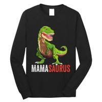 Mamasaurus T Rex Dinosaur Funny Mama Saurus Family Matching Long Sleeve Long Sleeve Shirt