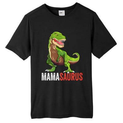 Mamasaurus T Rex Dinosaur Funny Mama Saurus Family Matching Long Sleeve Tall Fusion ChromaSoft Performance T-Shirt