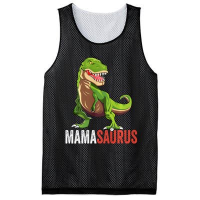 Mamasaurus T Rex Dinosaur Funny Mama Saurus Family Matching Long Sleeve Mesh Reversible Basketball Jersey Tank