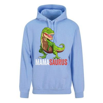 Mamasaurus T Rex Dinosaur Funny Mama Saurus Family Matching Long Sleeve Unisex Surf Hoodie