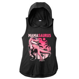 Mamasaurus T Rex Funny Dinosaur Mom Family Matching Gift Ladies PosiCharge Tri-Blend Wicking Draft Hoodie Tank