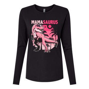 Mamasaurus T Rex Funny Dinosaur Mom Family Matching Gift Womens Cotton Relaxed Long Sleeve T-Shirt