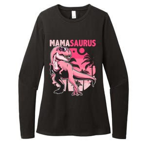 Mamasaurus T Rex Funny Dinosaur Mom Family Matching Gift Womens CVC Long Sleeve Shirt