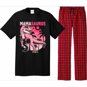 Mamasaurus T Rex Funny Dinosaur Mom Family Matching Gift Pajama Set