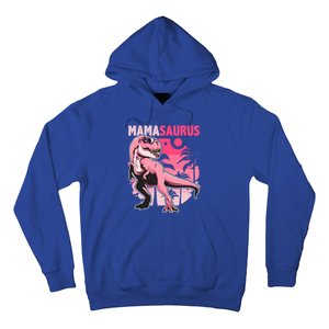 Mamasaurus T Rex Funny Dinosaur Mom Family Matching Gift Hoodie