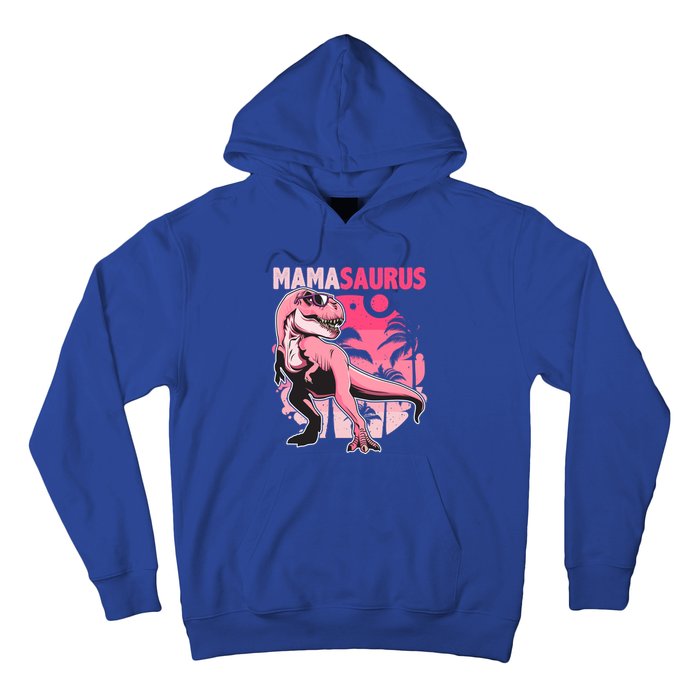 Mamasaurus T Rex Funny Dinosaur Mom Family Matching Gift Hoodie