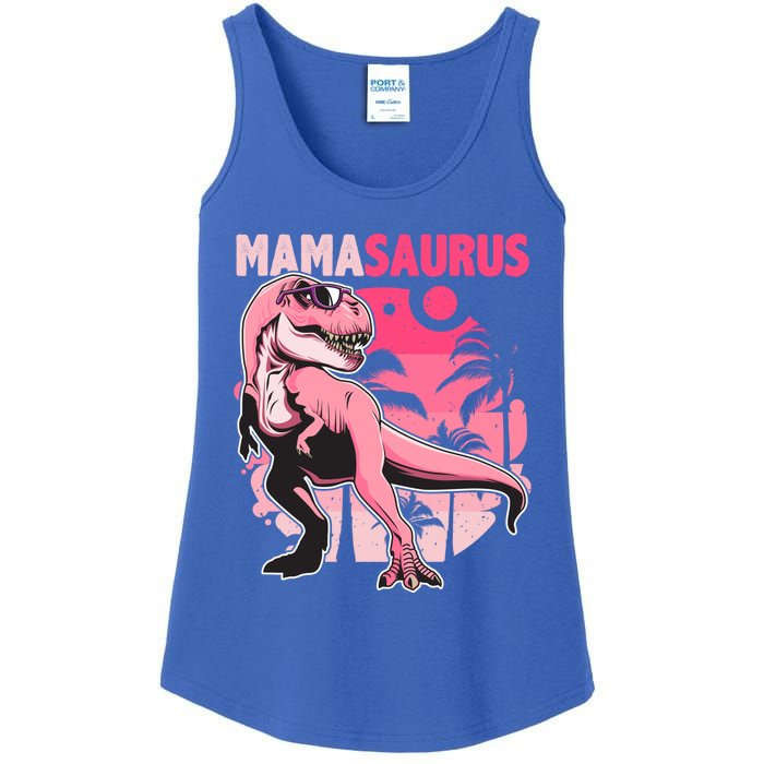 Mamasaurus T Rex Funny Dinosaur Mom Family Matching Gift Ladies Essential Tank