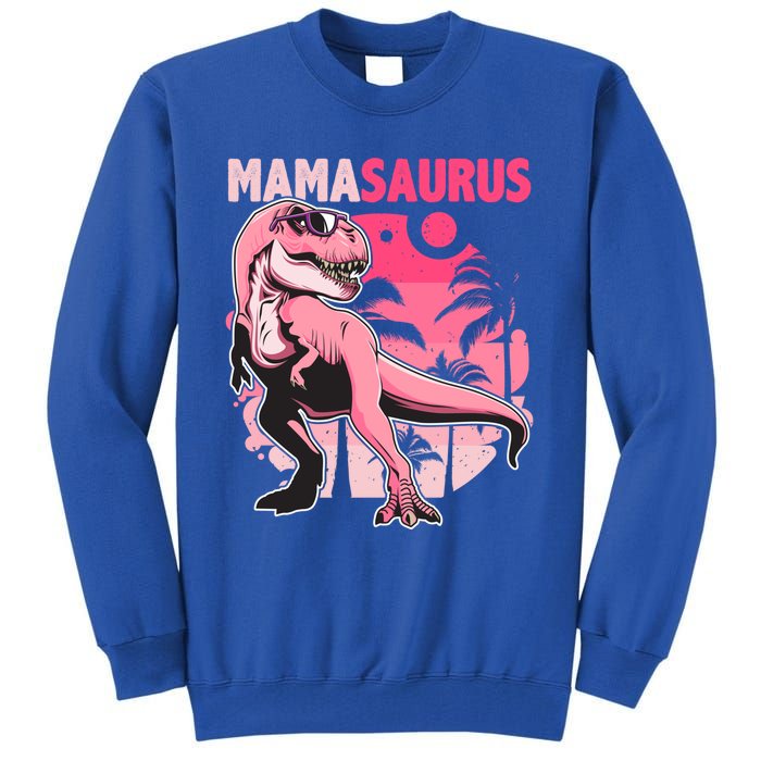 Mamasaurus T Rex Funny Dinosaur Mom Family Matching Gift Tall Sweatshirt