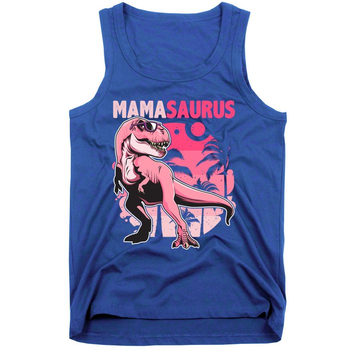 Mamasaurus T Rex Funny Dinosaur Mom Family Matching Gift Tank Top